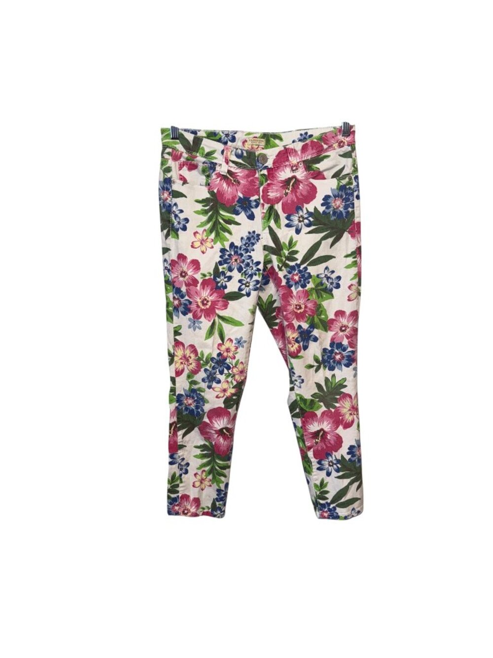 U.S. Polo Assn. Womens Floral Print Skinny Jeans Size 8